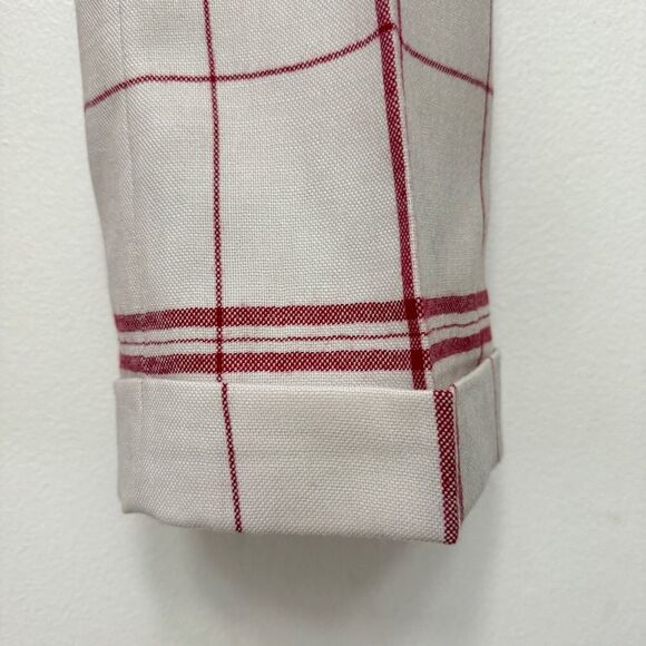 Vintage Moschino Iconic Dish Cloth Red Plaid Pants Size USA 8 - Picture 4 of 14